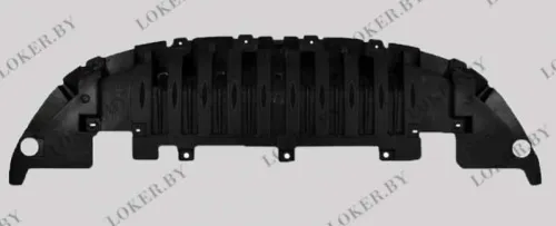 Пластиковая защита под передний бампер Renault Megane 3 2008-2012