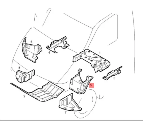 Защита крыла (подкрылок) передний левый Iveco daily 3 2000-2007 верхняя часть