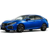 Пластиковая защита под передний бампер Honda Civic 10 2015-2021