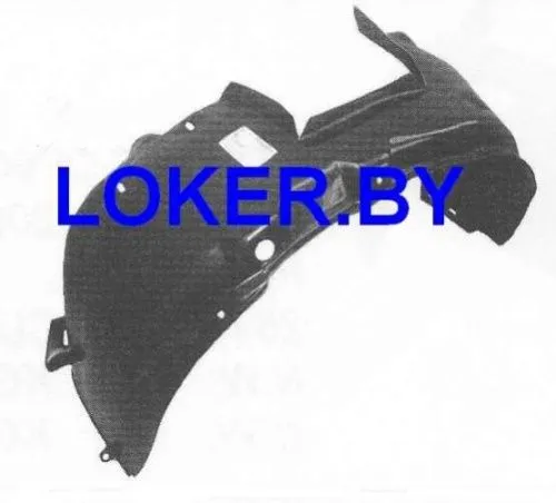 Защита крыла (подкрылок) передний левый Opel Corsa C 2000-2006