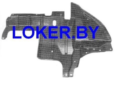 Пластиковая защита двигателя Mitsubishi Airtrek 2001-2008 правая