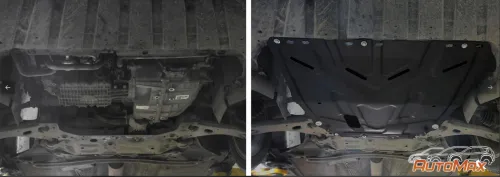 Металлическая защита двигателя и кпп Ford Focus 2 2004-2010