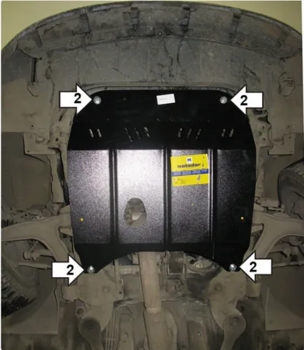 Металлическая защита двигателя и кпп Saab 9-3 2 2002-2005