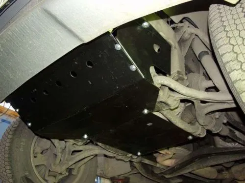 Металлическая защита радиаторов и двигателя Mercedes ML W163 1997-2005