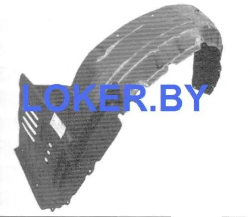 Защита крыла (подкрылок) передний левый Mitsubishi Pajero 3 1999-2003