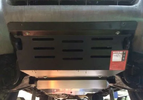 Металлическая защита радиаторов и двигателя Mitsubishi Pajero 4 2006-