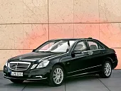 Пластиковая защита под передний бампер Mercedes E W212 2009-2013 AMG 4-Matic