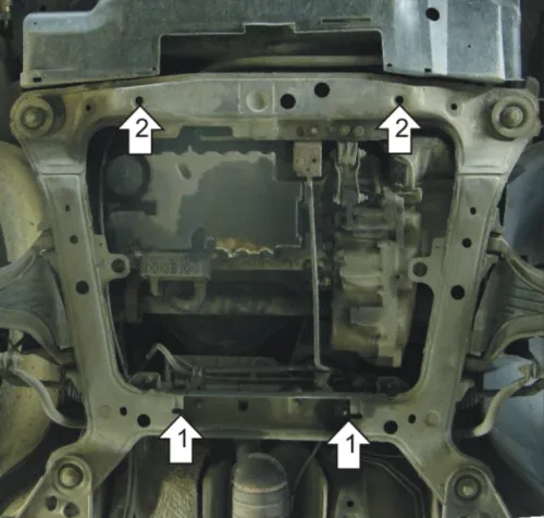 Металлическая защита двигателя и кпп Volvo S70 1997-2000