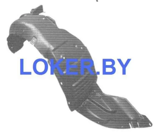 Защита крыла (подкрылок) передний правый Mazda 6 2 2008-2012 USA