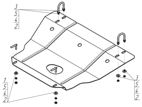 Металлическая защита двигателя Audi 100 C4 1990-1994 V1.8-2.3