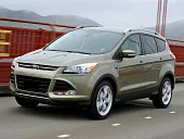 Пластиковая защита под передний бампер Ford Escape 2013-2016
