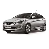Пластиковая защита под передний бампер Hyundai Solaris 1 2010-2017