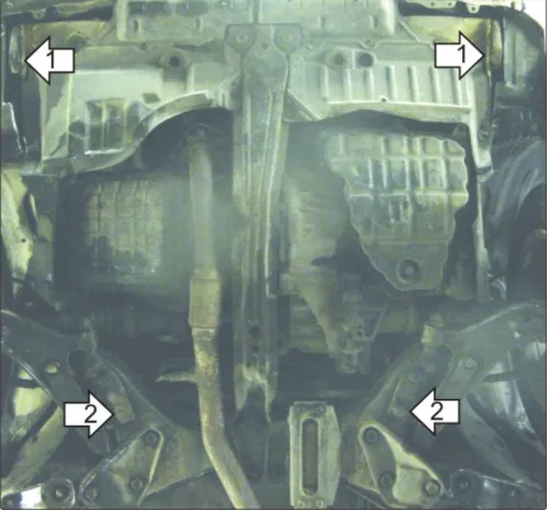 Металлическая защита двигателя Nissan Primera 10 1990-1996