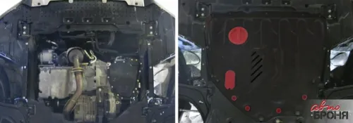 Металлическая защита двигателя и кпп Suzuki Vitara 2014-