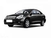 Пластиковая защита под передний бампер Nissan Almera G15 2012-2018