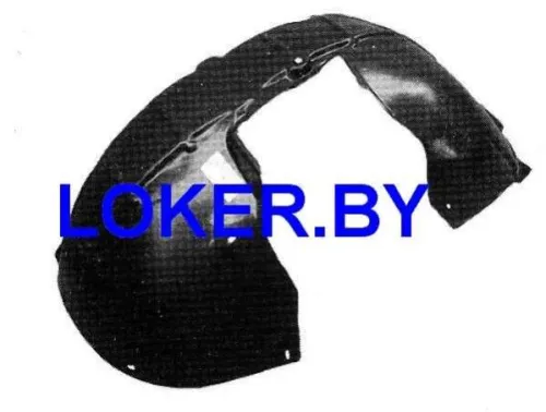 Защита крыла (подкрылок) передний правый Skoda Octavia A5 2004-2013 задняя часть