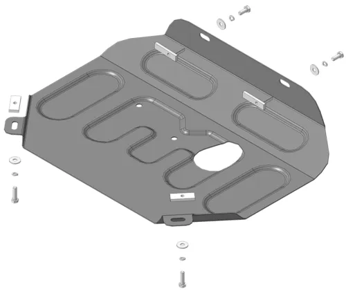 Металлическая защита двигателя и кпп Renault Megane 1 1995-2003
