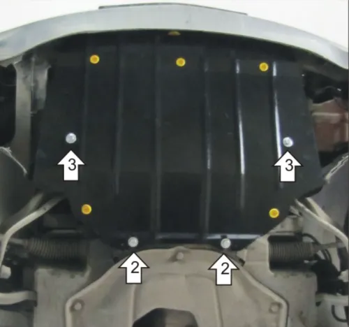 Металлическая защита двигателя и кпп BMW 7 E65/E66 2001-2008