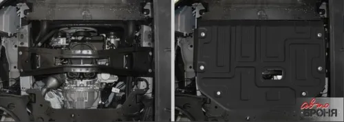 Металлическая защита двигателя и кпп Ford Transit 4 2014-