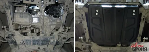 Металлическая защита двигателя и кпп Toyota Auris 2 2012-2018