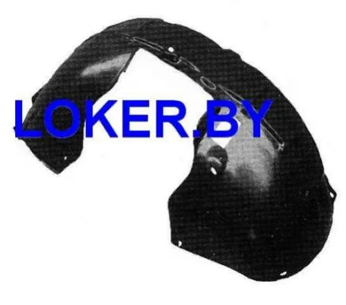 Защита крыла (подкрылок) передний левый Skoda Octavia A5 2004-2013 задняя часть