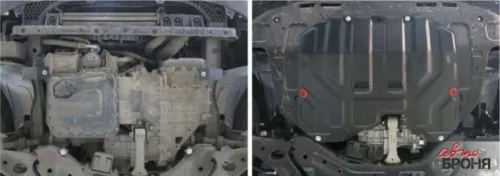 Металлическая защита двигателя и кпп Hyundai IX35 2010-2015