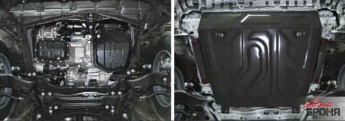 Металлическая защита двигателя и кпп Toyota Rav 4 2012-2019 V2.0-2.2
