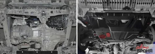 Металлическая защита двигателя и кпп Toyota Corolla E150 2006-2013