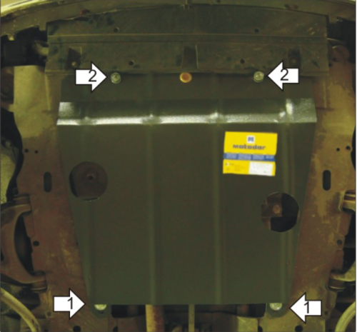 Металлическая защита двигателя и кпп Renault Clio 1998-2013